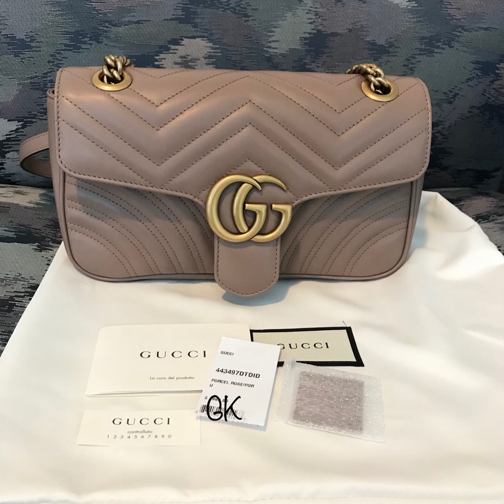 Authentic Gucci Matelasse Small Flap Bag
